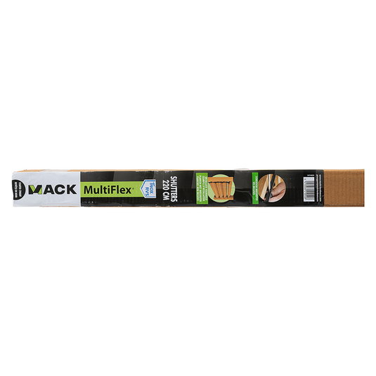 Mack 1074602 - multiflex shutters 220 cm rvs zwart txt gecoat | 2 stuks