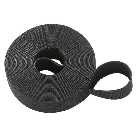 Mack 1072135 - velcro zwart 25mm 5m | 5 stuks