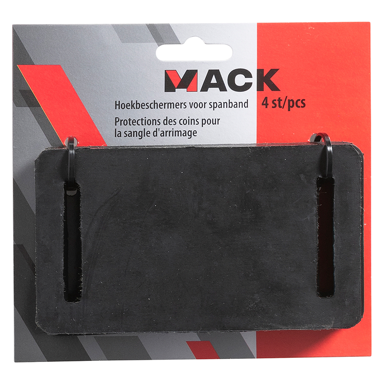 Afbeelding laden in galerijviewer, Mack 1072141 - 4 hoekbeschermers spanband 50mm rubber zwart | 5 stuks
