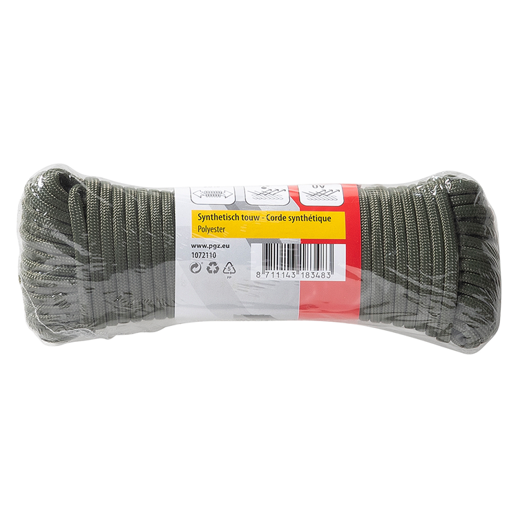 Afbeelding laden in galerijviewer, Mack 1072110 - paracord olijfgroen 4mm 15m | 5 stuks
