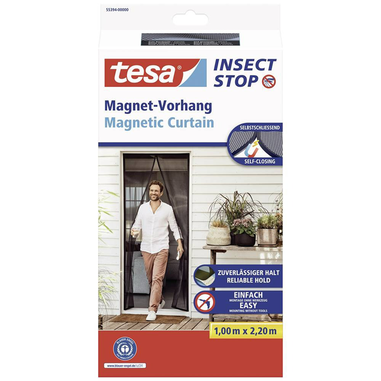 Afbeelding laden in galerijviewer, Tesa 1074287 - is magnetic curtain anthracit | 1 stuks
