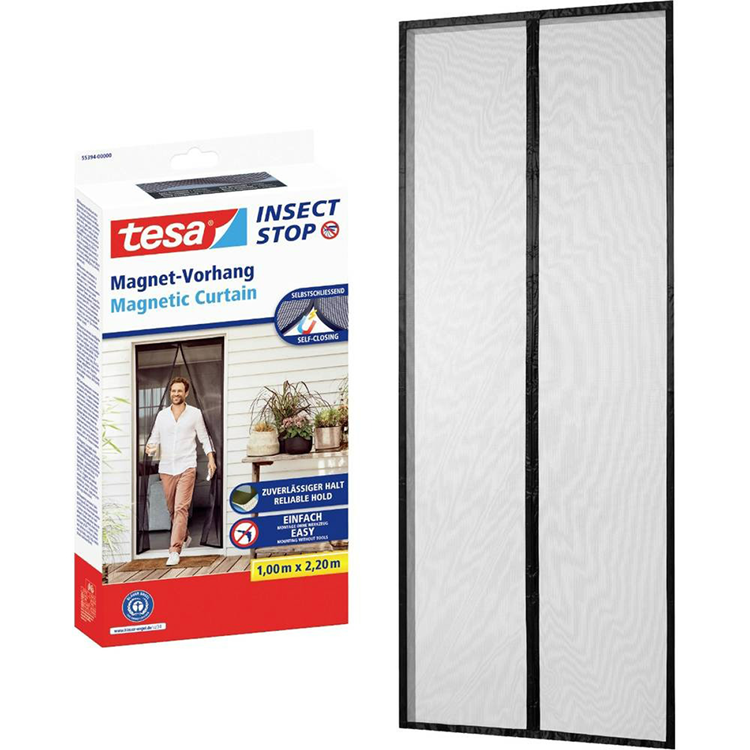 Afbeelding laden in galerijviewer, Tesa 1074287 - is magnetic curtain anthracit | 1 stuks
