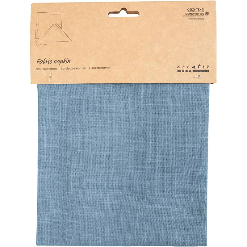 Load image into Gallery viewer, Creativ company https: www.cchobby.nl stoffen-servet-afm-42x42-cm-185-gr-pigeon-blue-2-stuk-1-doos
