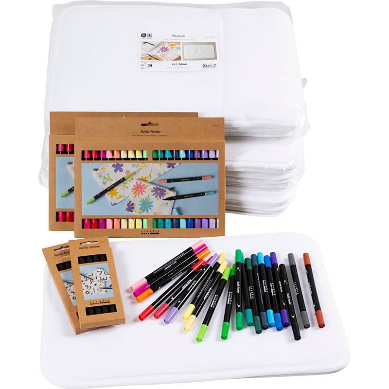 Afbeelding laden in galerijviewer, Https: www.cchobby.nl groepsset-schilder-uw-eigen-placemats-afm-30x45-cm-lijndikte-2-3-3-6-mm-diverse-kleuren-30-stuk-1-doos
