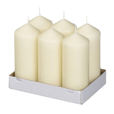 Bolsius stompkaars ivoor ø58x148 mm 43 uur (6 stuks)