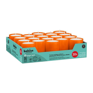 Bolsius professional relight navullingen oranje ø52x64 mm 30 uur (4x 18 stuks)