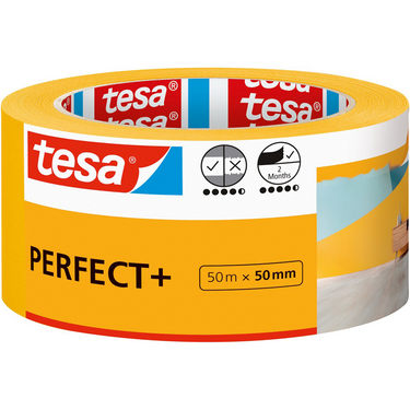 Tesa schilderstape perfect+ afplaktape dun washi papier nauwkeurig schilderen – 50m x 50mm