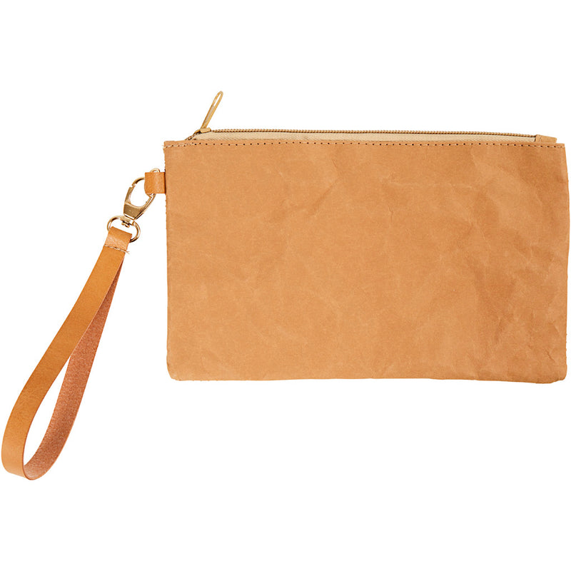 Load image into Gallery viewer, Creativ company https: www.cchobby.nl faux-leather-clutch-h-18-cm-l-21-cm-350-gr-lichtbruin-1-stuk

