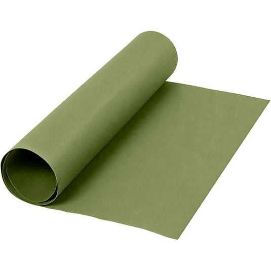 Creativ company faux leather papier, b: 50 cm, unikleurig, 350 gr, groen, 1 m 1 rol