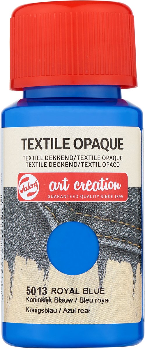 Royal talens textielverf - dekkend - koninklijk blauw - art creation - 50ml