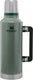 Stanley classic legendary thermosfles 2.3l - houdt 45 uur warm, 2 dagen koud - lekvrij - vaatwasserbestendig - bpa-vrij - voor koffie, thee en meer - roestvrijstalen thermoskan - hammertone green