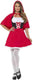Smiffys - red riding hood kostuum - s - rood