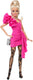 Barbie deluxe stijl pop - met roze jurk en zwart panties - modepop
