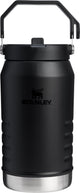 Stanley flip straw 2.0 waterfles met rietje 1,9l - 20 uur koud - 4 dagen koud met ijs - roestvrijstalen drinkfles - bpa vrij - lekvrij - vaatwasserbestendig - black