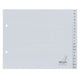 Tabbladen kangaro pp 120g m2 18x21 22,5cm grijs 20-delig a-z 2-gaats bedrukt