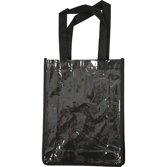 Https: www.cchobby.nl tas-met-plastic-voorkant-afm-30x23x7-cm-zwart-1-stuk