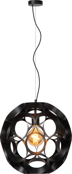 Lucide hannelore - hanglamp - ø 40 cm - 1xe27 - zwart