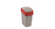 Curver afvalcontainer, zilver rood