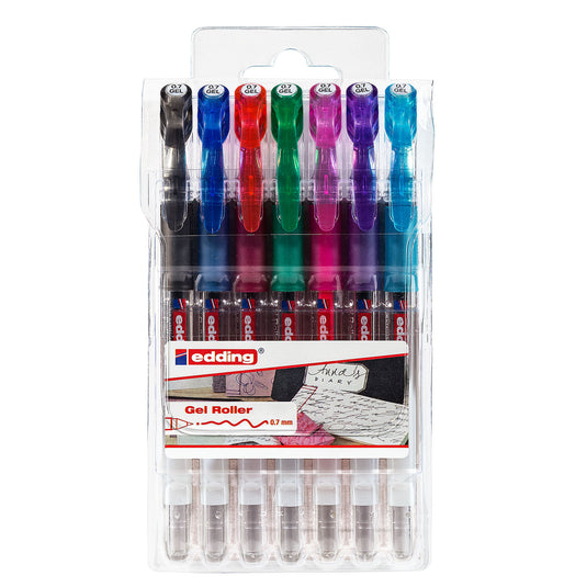 Edding 2185 • gelroller 0.7mm assorti 7pcs