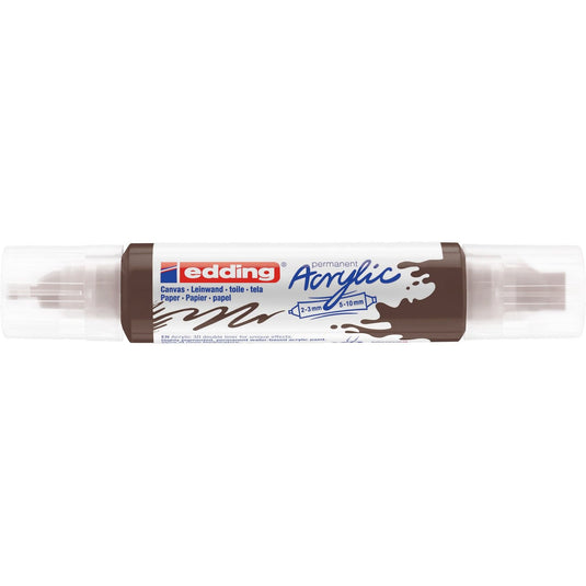 Edding 5000 • acrylic 3d doubleliner chocoladebruin
