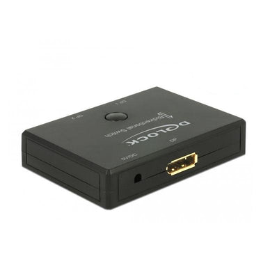 Delock displayport 2 - 1 schakelaar bidirectionele 4k 60 hz