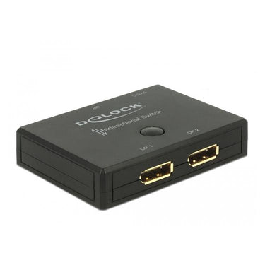 Delock displayport 2 - 1 schakelaar bidirectionele 4k 60 hz