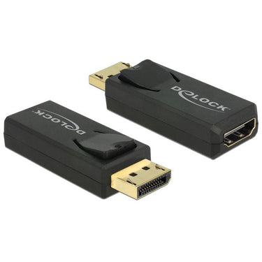 Delock adapter displayport naar hdmi (zwart, 4k)