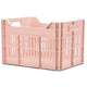 Dutchperfect urban proof krat 30l pastel pink 40x30x25