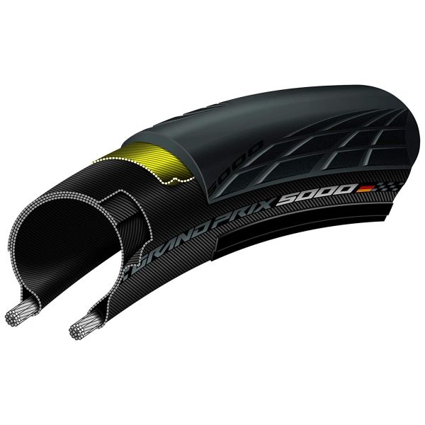 Load image into Gallery viewer, Continental Grand Prix 5000 vouwband, racefiets, 28-622, zwart
