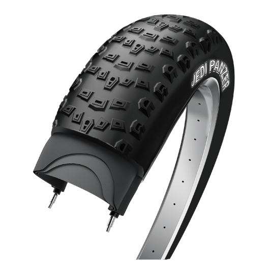 Edge buitenband jedi fatbike 20 x 4.00 100-406 - zwart