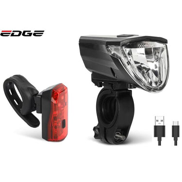 Edge verlichtingsset razor 60 lux - usb - stvzo gokeurd (incl. remlichtfunctie)