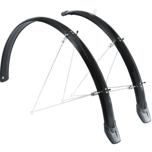 Spatbordset Eurofender Elegance 28 x 46 mm - zwart