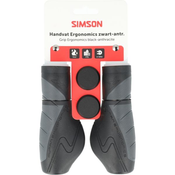 Laden Sie das Bild in Galerie -Viewer, Simson handvatten ergonomics zwart-antraciet
