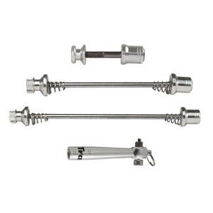 TranzX - Quick release voor achternaaf + zadelpen zilver