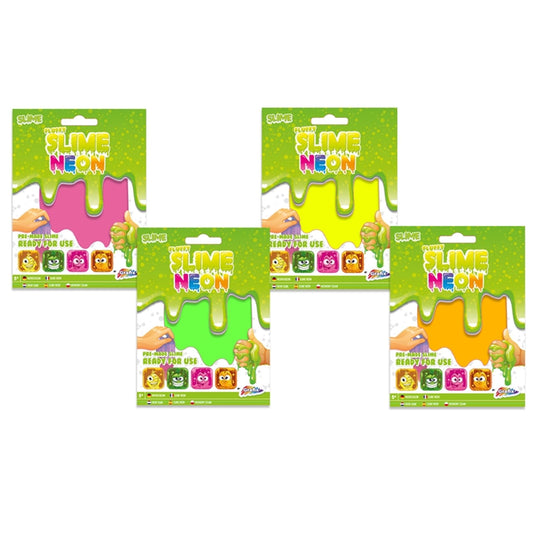Grafix neon fluffy slime op kaart
