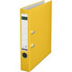 Leitz ordner 1015 plastic breedte 5,2cm geel insteeketiket grijpgat