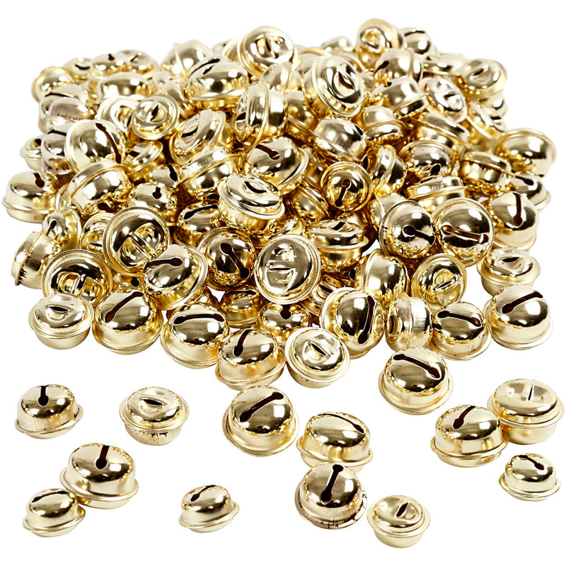 Load image into Gallery viewer, Https: www.cchobby.nl belletjes-d-13-15-17-mm-goud-220-div-1-doos
