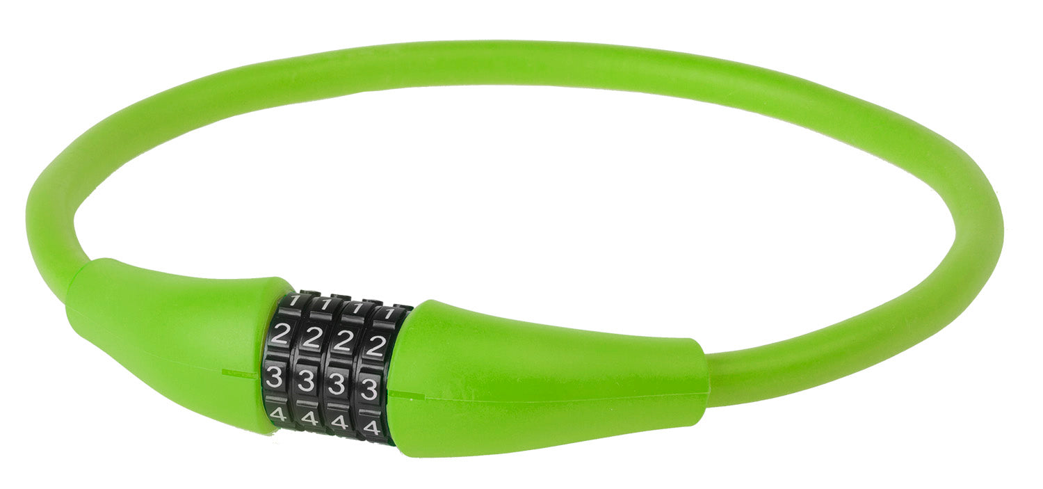 Kabelcijferslot M-Wave Silicon 900 x 12mm - groen