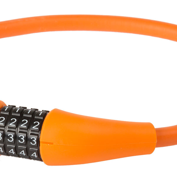 Kabelcijferslot M-Wave Silicon 900 x 12mm - oranje