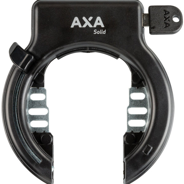 Ringslot Axa Solid Retractable met uitneembare sleutel - zwart