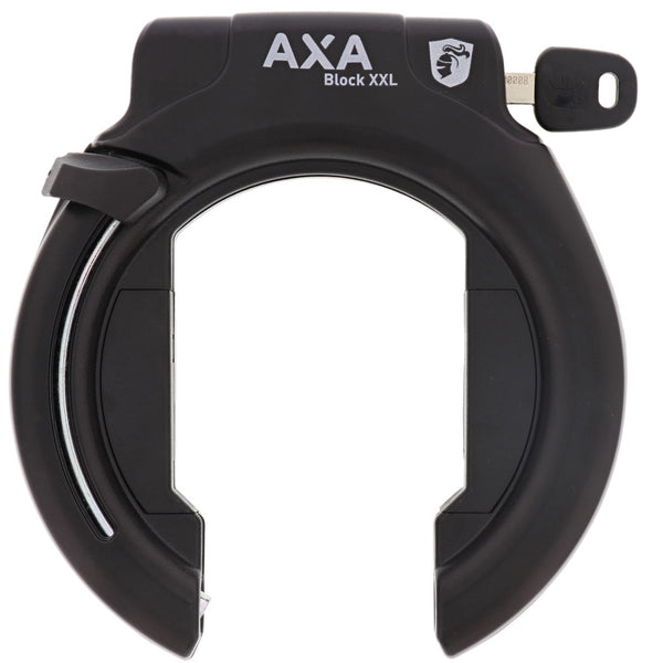 Ringslot Axa Block XXL Retractable - zwart