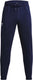 Under armour ua icon fleece jogger-blu heren sportbroek - midnight navy - wit