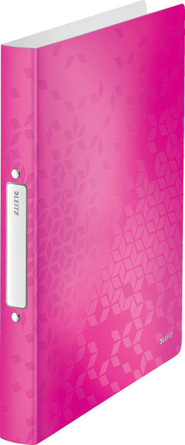 Leitz wow ringband soepel a4 - 2-rings voor 190 vel - rugbreedte van 32mm - roze