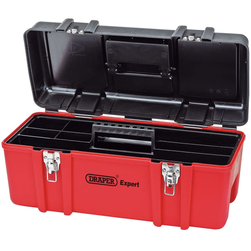 Load image into Gallery viewer, Draper Tools Draper Tools Gereedschapskist met draagblad expert 58x26,5x25 cm
