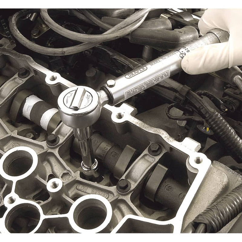 Load image into Gallery viewer, Draper tools vierkante ratel momentsleutel 3 8 zilver 34570
