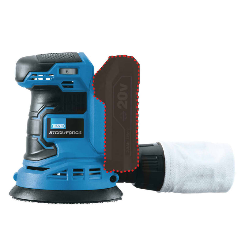 Load image into Gallery viewer, Draper tools draper tools vlakschuurmachine zonder accu storm 20 v
