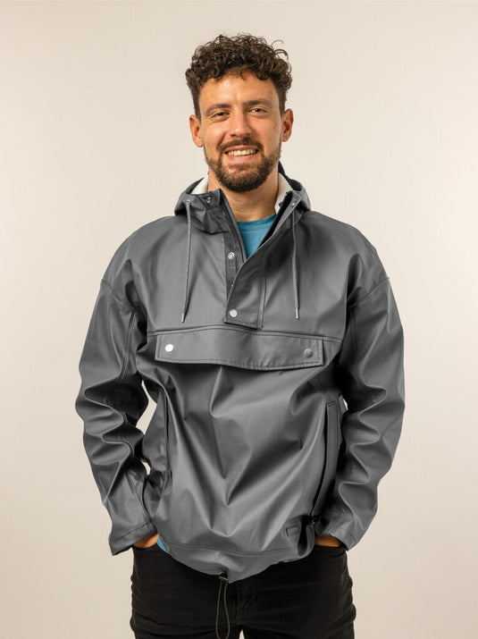 Mirage regenjas rainfall closed jacket - maat s - gemaakt van polyester soft touch - earl grey