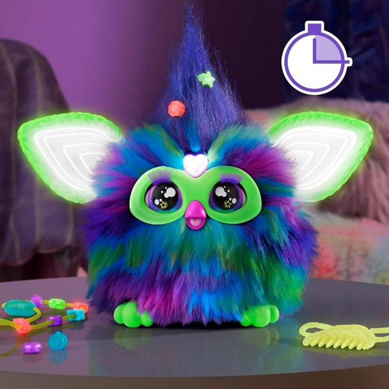 Load image into Gallery viewer, Furby aurora borealis glow in the dark + licht en geluid
