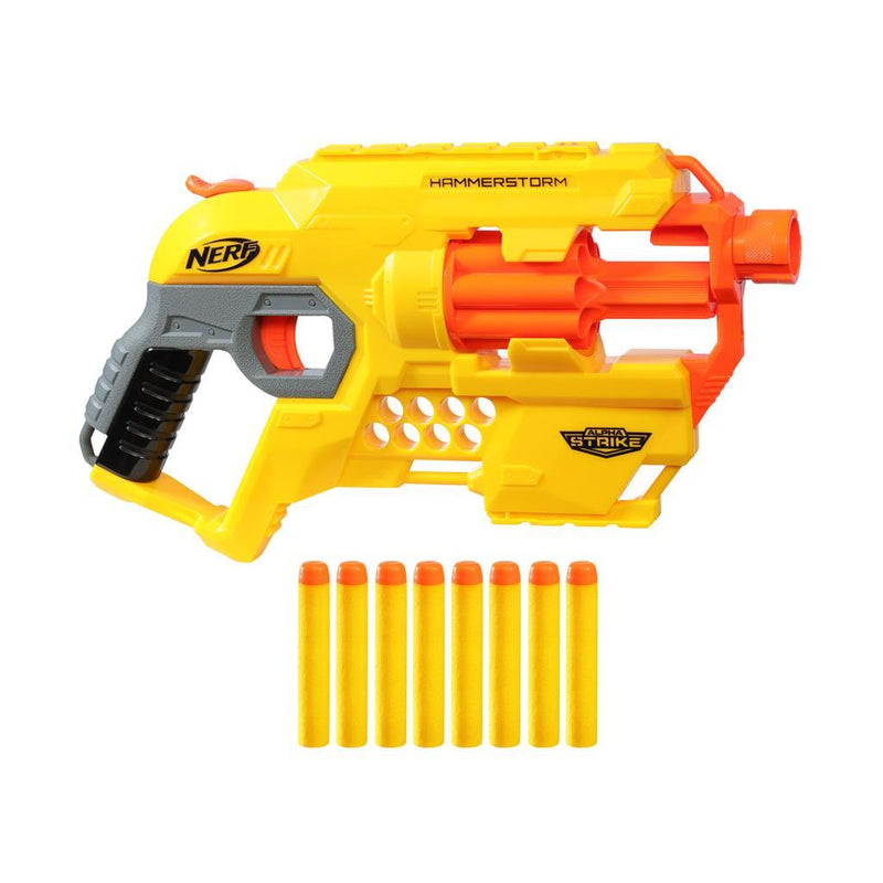 Load image into Gallery viewer, Nerf Alpha Strike Hammerstorm Blaster + 8 Darts
