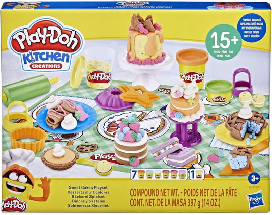 Play-doh kitchen creations zoete taarten speelset 3+